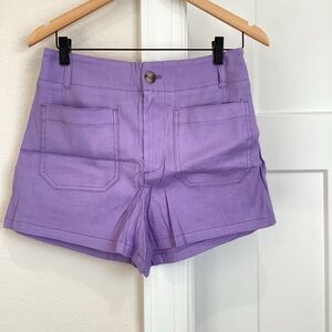 Anthropologie COLETTE Linen Blend Shorts Maeve NEW 28